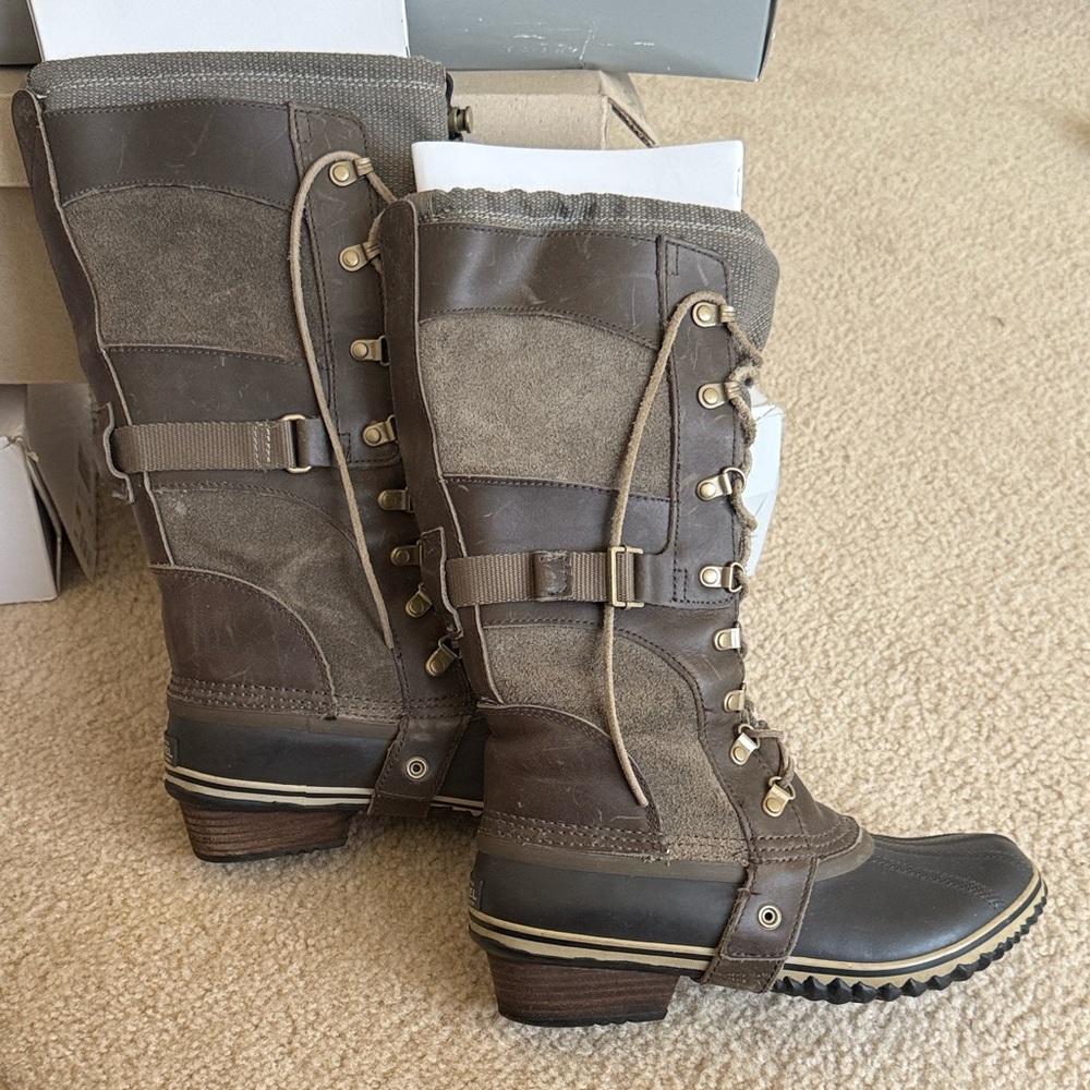 Sorel Conquest Carly' Waterproof Tall Winter Boots - NWOB.